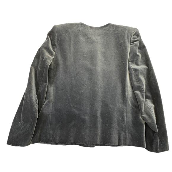 Vintage Austin Hill Black Velvet Lined Blazer Women’s 10 - Picture 3 of 7